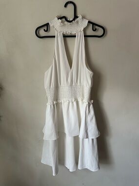 Amanda Uprichard Justina Dress In Ivory Size Large